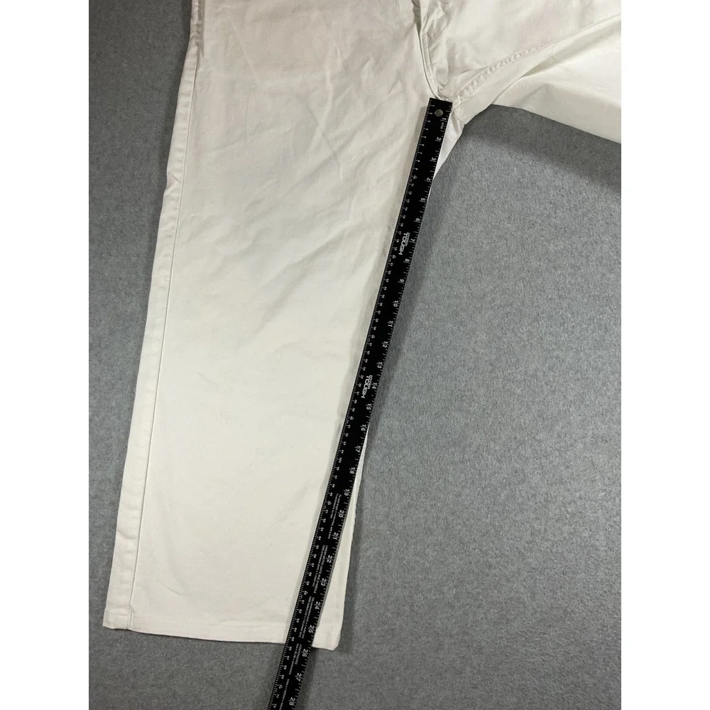 Levis 569 Loose Straight Fit White Denim Jeans Mens 42x32 00569-0164 1642